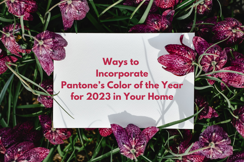 Ways to Incorporate Pantone’s Color of the Year for 2023 in Your Home